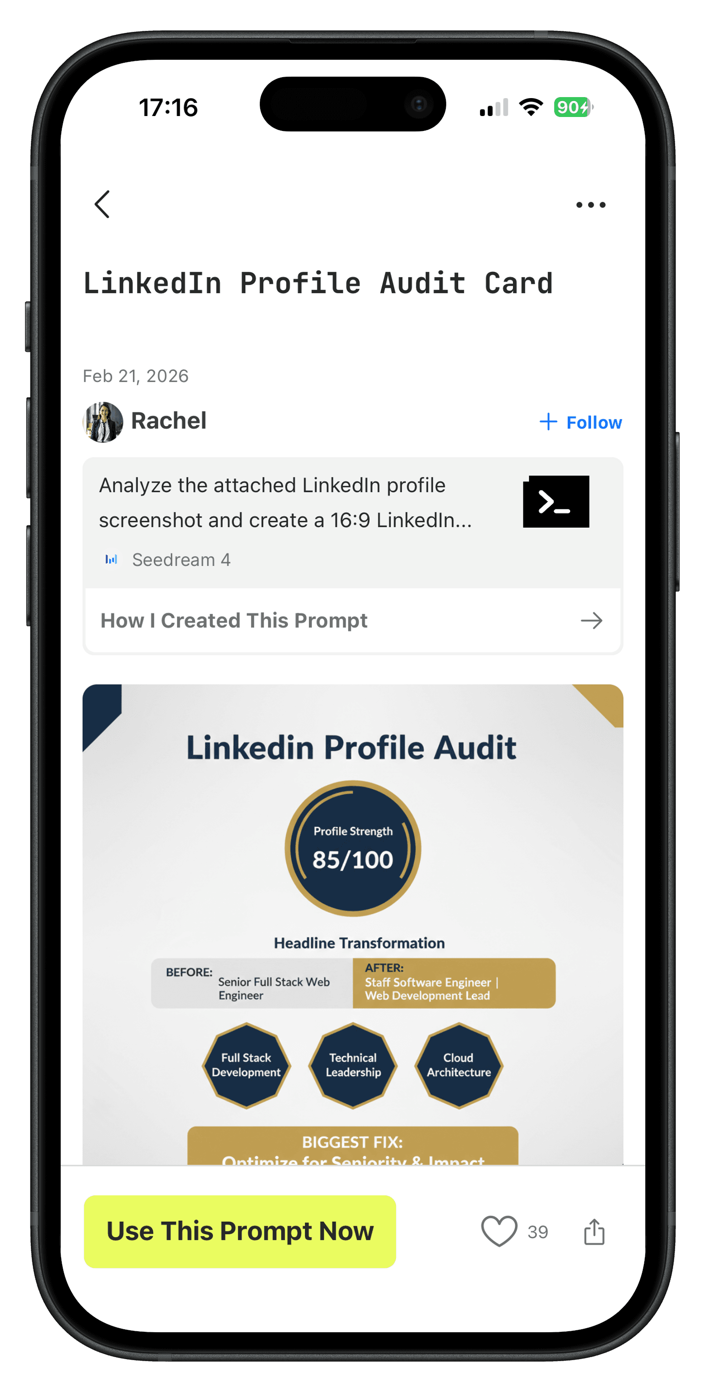 Upload your LinkedIn