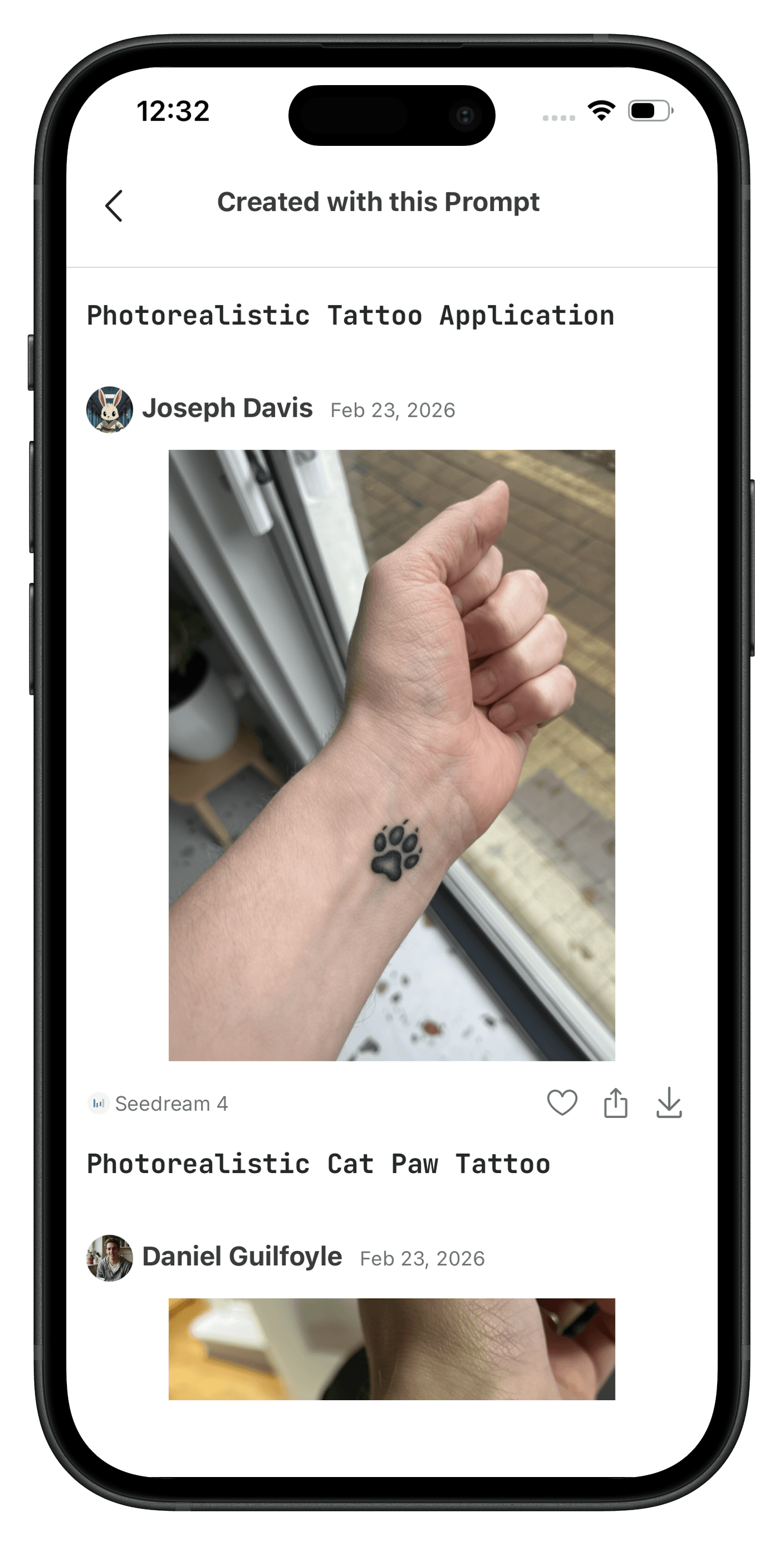 See tattoo preview