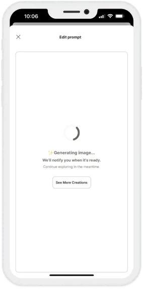 Image generation screen